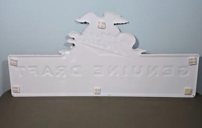 LOT 81L: Metal Miller Beer Sign