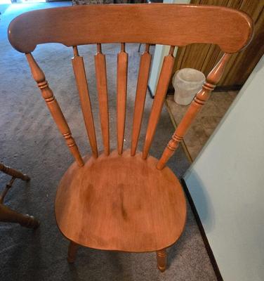 LOT 116D: Oscar Huber Dining Table and 6 Chair Set with Table Pads