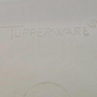 LOT 122L: Big Lot of Vintage Tupperware Including Hamburger Patty Forms, Cereal Container, and More