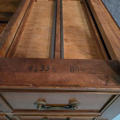 LOT 125L: Oscar Huber Cherry Wood Desk