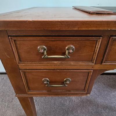 LOT 125L: Oscar Huber Cherry Wood Desk