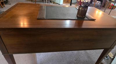 LOT 125L: Oscar Huber Cherry Wood Desk