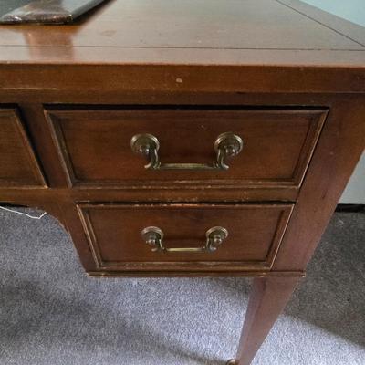 LOT 125L: Oscar Huber Cherry Wood Desk