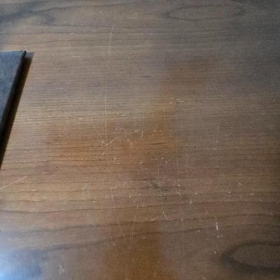 LOT 125L: Oscar Huber Cherry Wood Desk