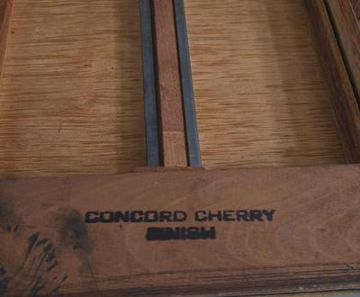 LOT 125L: Oscar Huber Cherry Wood Desk