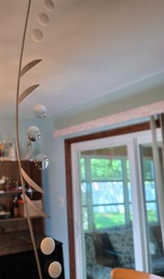 LOT 126D: Vintage Art Deco Etched Mirror