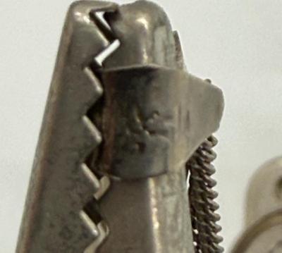 Silver Necklace: Mexico Silver Dove and Heart Pendant and Chain