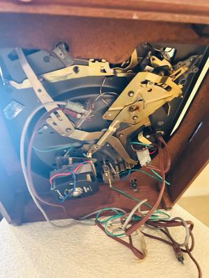 SONY TC-355 REEL TO REEL STEREO TAPECORDER & A GARRARD SYNCHRO LAB 55 TURN TABLE