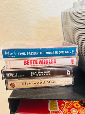 MEMOREX PORTABLE CD PLAYER WITH AM/FM STEREO AND CASSETTE PLAYER ALONG WITH SOME CD’s & CASSETTE