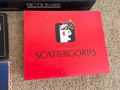 SCATTERGORIES, SORRY, STAGE II & AGATHA CHRISTIE BEHIND THE SCENES VCR GAME