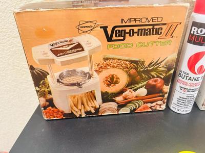 CRÈME BRÛLÉE SET, VEG-O-MATIC, COOKIE PRESS AND A MULTIGRATER