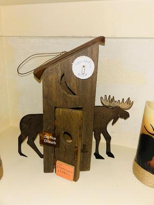 UNIQUE BIRDHOUSE AND FLAMELESS CANDLES