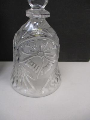 Crystal Dinner Bell Etched Design & Souvenir Spoon