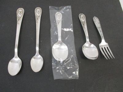 Vintage Gerber Silver Plated Spoon & Silver Plated Little Boy Blue Spoon