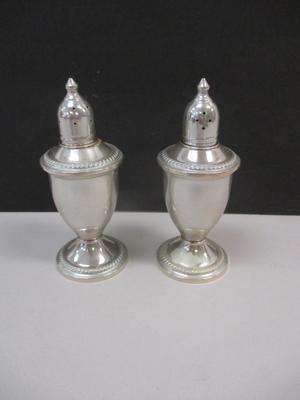 Weighted Pair Of Sterling Silver Salt & Pepper Shakers