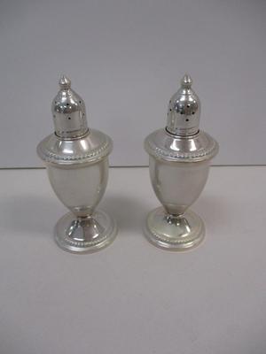 Weighted Pair Of Sterling Silver Salt & Pepper Shakers