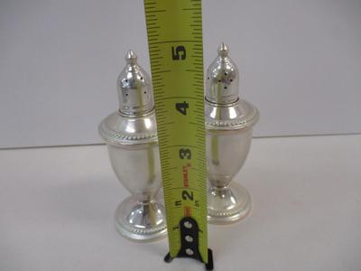 Weighted Pair Of Sterling Silver Salt & Pepper Shakers