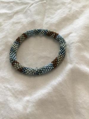 Vintage multicolor rope beaded bracelet