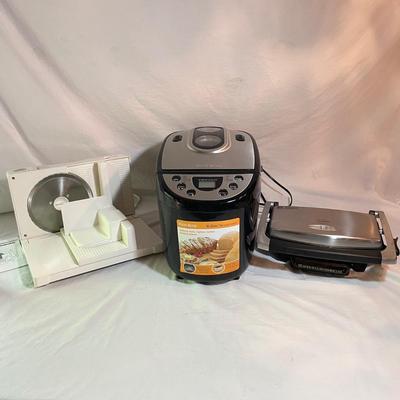 West Bend Bread Maker, Rival Food Slicer & Grill Press (D-SS)