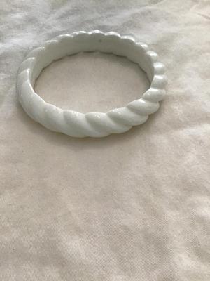Very nice white bangle bracelet