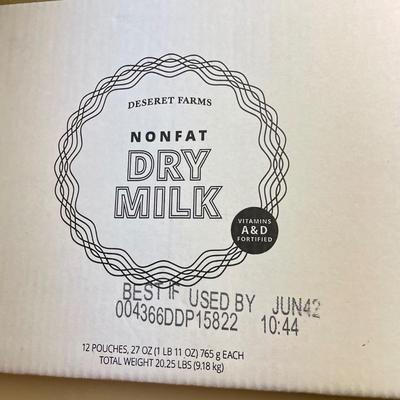 40.5 Lbs Deseret Farms Non-Fat Dry Milk (L-SS)