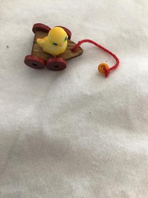 Cute little cart duck