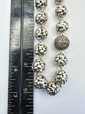 Sterling Jewelry - Charles Krypell Designer Necklace Ivy Collection w/ White Topaz