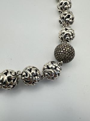 Sterling Jewelry - Charles Krypell Designer Necklace Ivy Collection w/ White Topaz