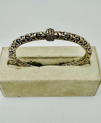 Sterling Silver Jewelry - Charles Krypel Bracelet w/ diamonds Ivy Collection Petite Rondel