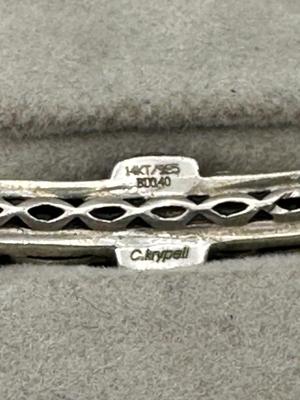 Sterling Silver Jewelry - Charles Krypel Bracelet w/ diamonds Ivy Collection Petite Rondel
