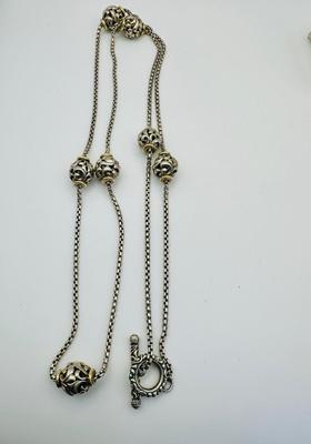 Sterling Silver Jewelry - Charles Krypell designer Ivy Collection w/ 36" chain