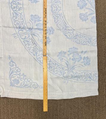 Light Blue Damask Cotton Tablecloth