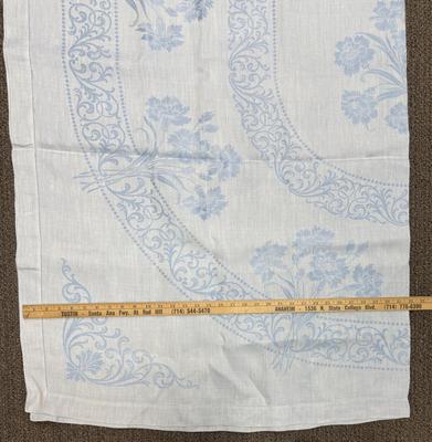 Light Blue Damask Cotton Tablecloth