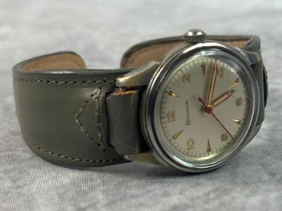 Lot 1: Men's Bulova Watch - Leather Band