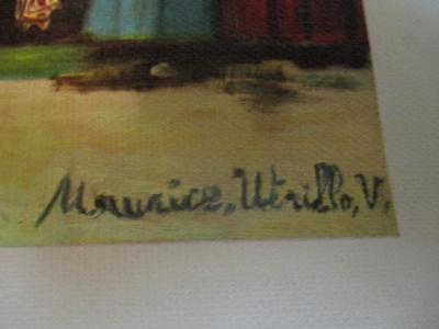 Canvas Prints Maurice Utrillo French Village Street Scene Eglise de Stains (Seine) & Montmartre - Village Avenue By Meindert Hobbema...