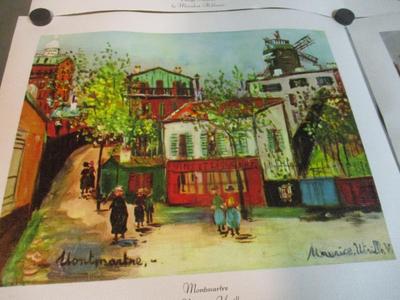 Canvas Prints Maurice Utrillo French Village Street Scene Eglise de Stains (Seine) & Montmartre - Village Avenue By Meindert Hobbema...