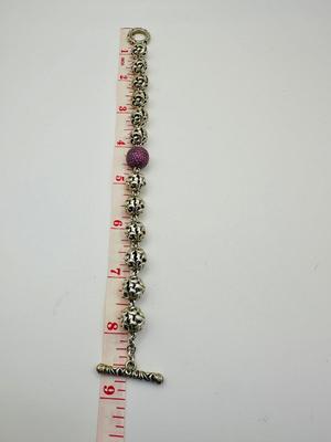 Sterling Jewelery - Charles Krypell designer - Ivy Collection bracelet w/ Rubies