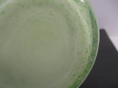 Studio Art Green Hand Blown Glass Vase