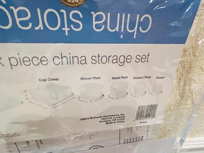 STORAGE FOR YOUR FINE CHINA