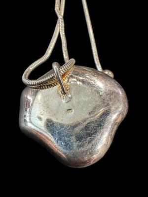 Adjustable Sterling Pearl Necklace in a Rose Tone Pendant