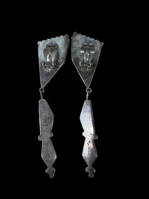 Sterling Purple Stone Earrings