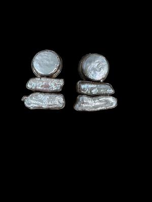 Dreamer Fresh Water Pearl Sterling Earrings