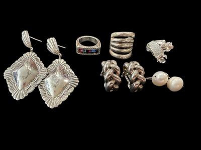 Mixed Lot, 3 Sterling, 1 Swarovski, 1 Brighton, 1 Pearl