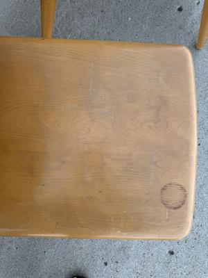 Sale Photo Thumbnail #8: Z1- Heywood Wakefield End Table Pair

Structurally sound but will require some TLC. Please see photos for damage.
