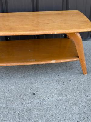 Sale Photo Thumbnail #20: Z2-Heywood Wakefield Coffee Table

Structurally sound, but will require some TLC. Please see photos for damage.