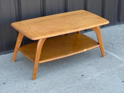 Sale Photo Thumbnail #17: Z2-Heywood Wakefield Coffee Table

Structurally sound, but will require some TLC. Please see photos for damage.