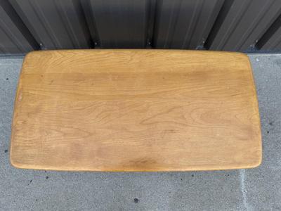 Sale Photo Thumbnail #15: Z2-Heywood Wakefield Coffee Table

Structurally sound, but will require some TLC. Please see photos for damage.