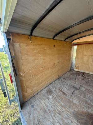 Sale Photo Thumbnail #45: Z4-Enclosed Trailer with hitch lock and padlock for door