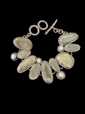 Dreamer Sterling Stone and Pearl Bracelet
