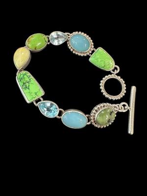 Dreamer Sterling Blue Topaz Mixed Stones